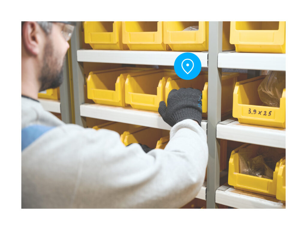 Smart picking solutions powered by RTLS data and pick-by-light